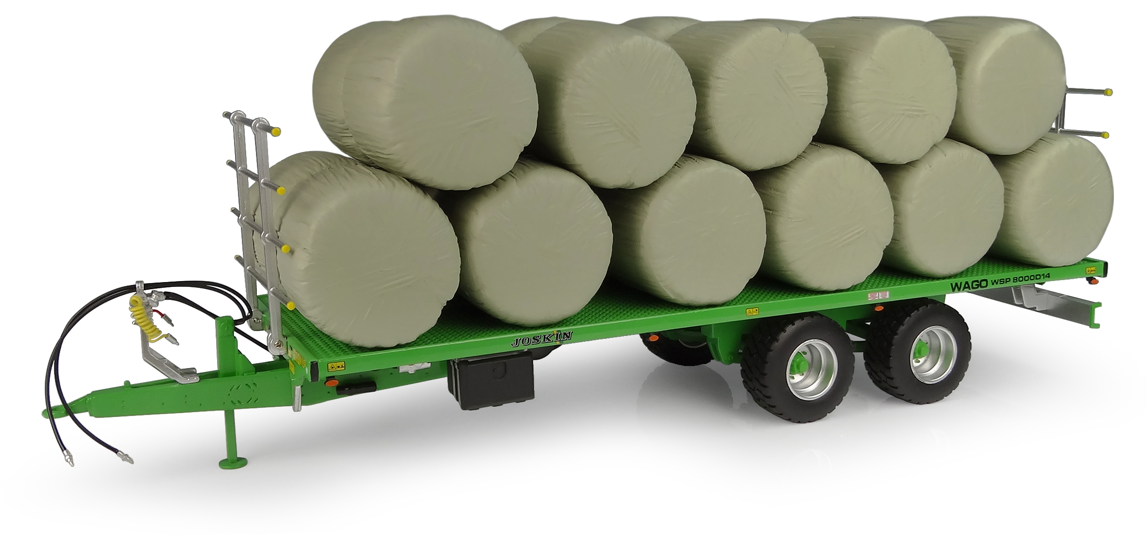 20 Silage Rundballen grün Modell von Universal Hobbies 1:32