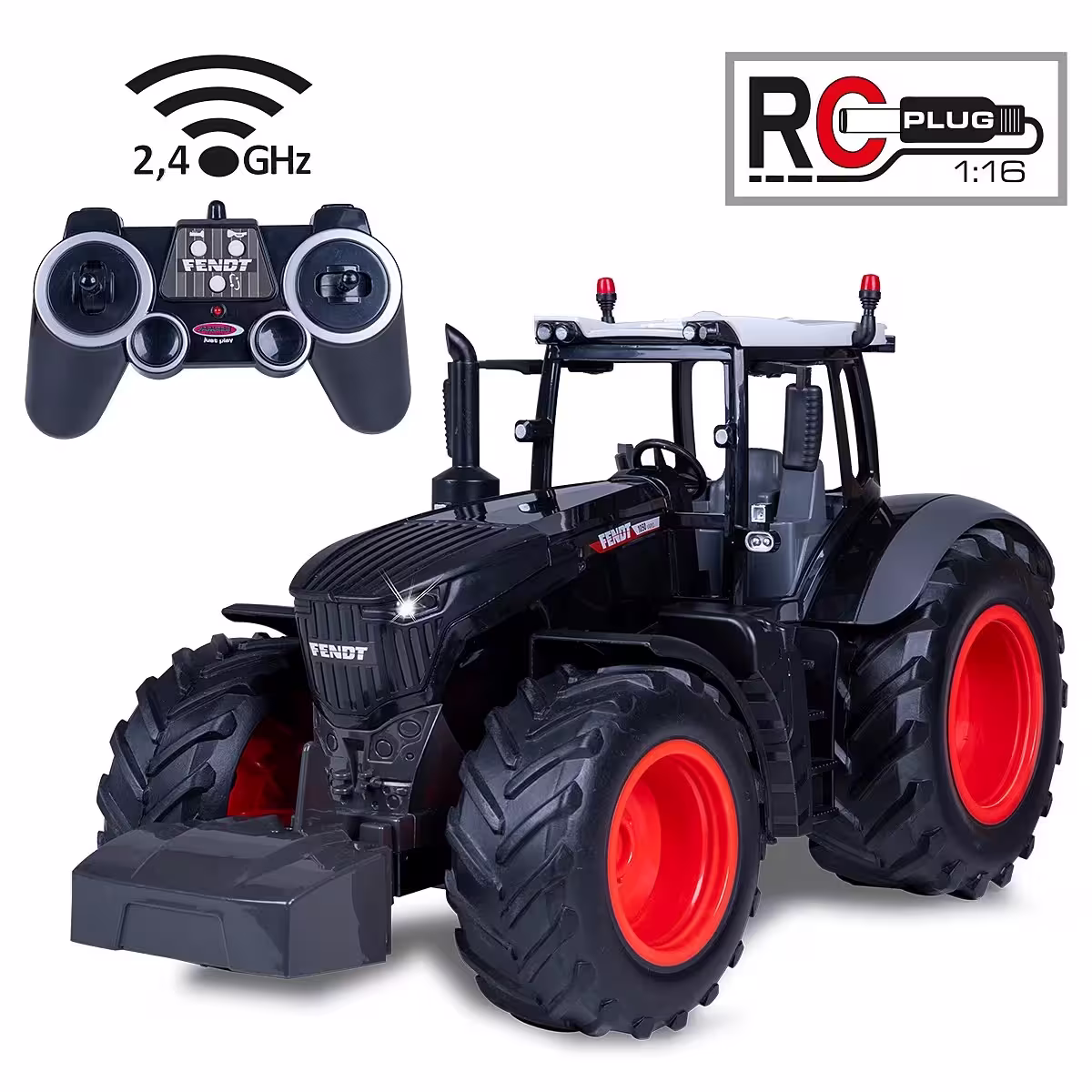 KA76156-1 Artikelname: Fendt 1050 Vario 1:16 2,4GHz Black Special Edition Originalhersteller: Fendt Modelltyp: 1050 Vario von Jamara im Maßstab: 1:16 Hersteller-Nr: 405365