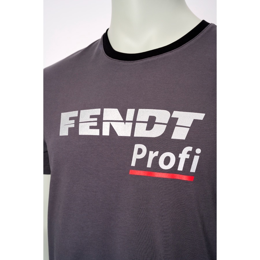 Fendt Profi T-Shirt grau/schwarz