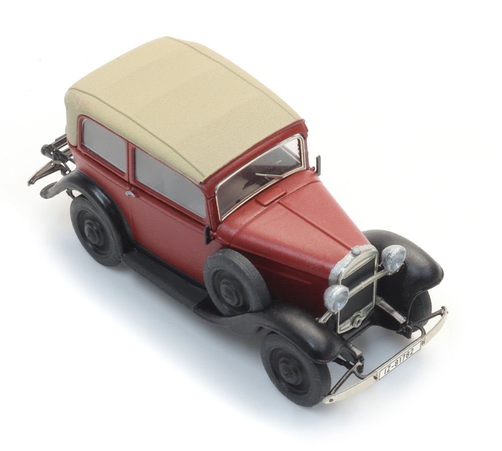 Opel 1.2L Dach geschlossen rot Modell von Artitec 1:87