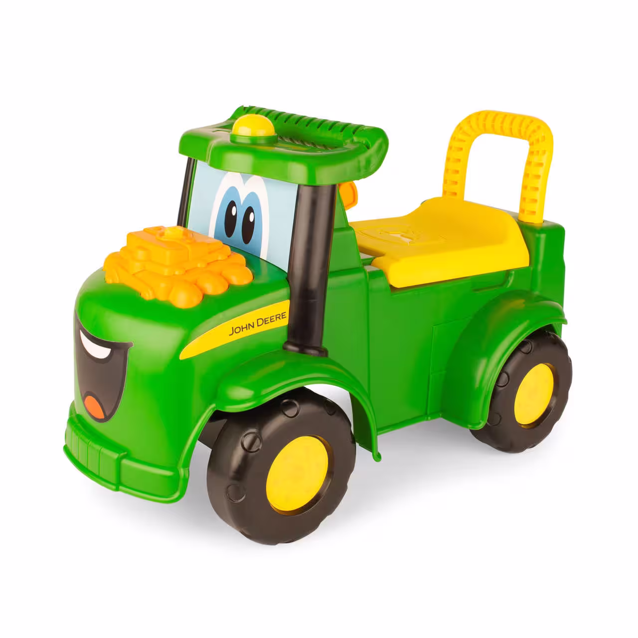 Der Johnny Traktor Rutscher mit Licht und Sound vom Modellhersteller Britains. Ideal zum Spielen für Kinder ab 12 Monaten und somit ein großer Spaß für kleine Farmer.-1