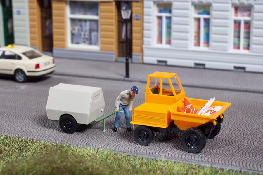 Dumper mit Kompressoranhänger Bausatz Modell von Auhagen 1:87 eilbote-onlineshop - Agrarfox