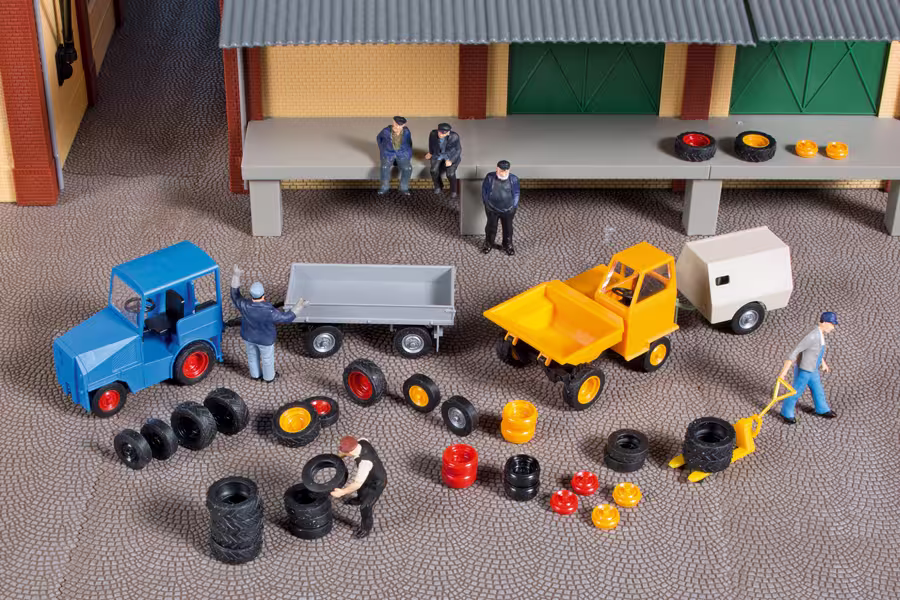 Reifen und Felgen Modell von Auhagen 1:87 eilbote-onlineshop - Agrarfox