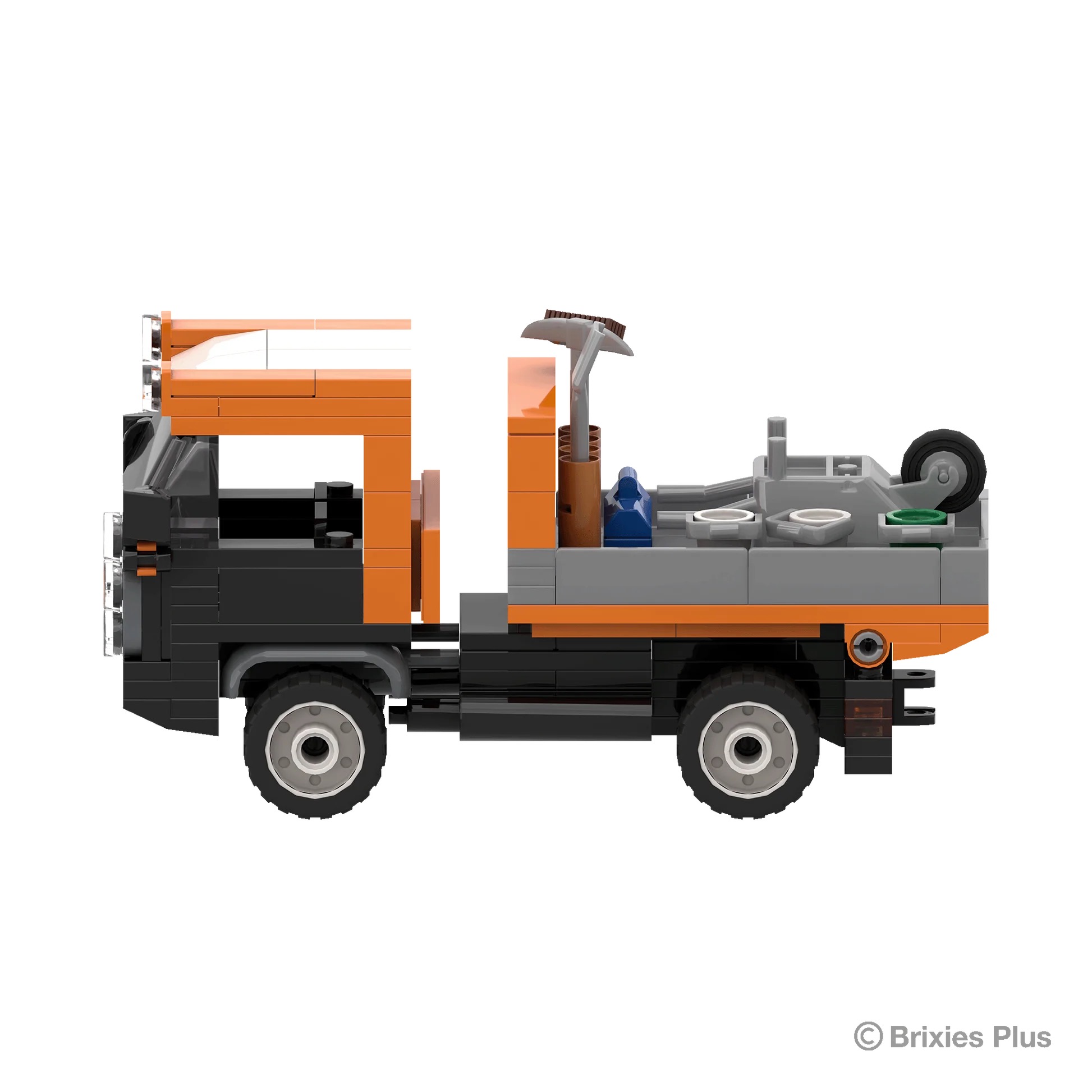 BRIXIES Plus Linder Uni Trac Kommunal orange Modell von Brixies Plus 1:32