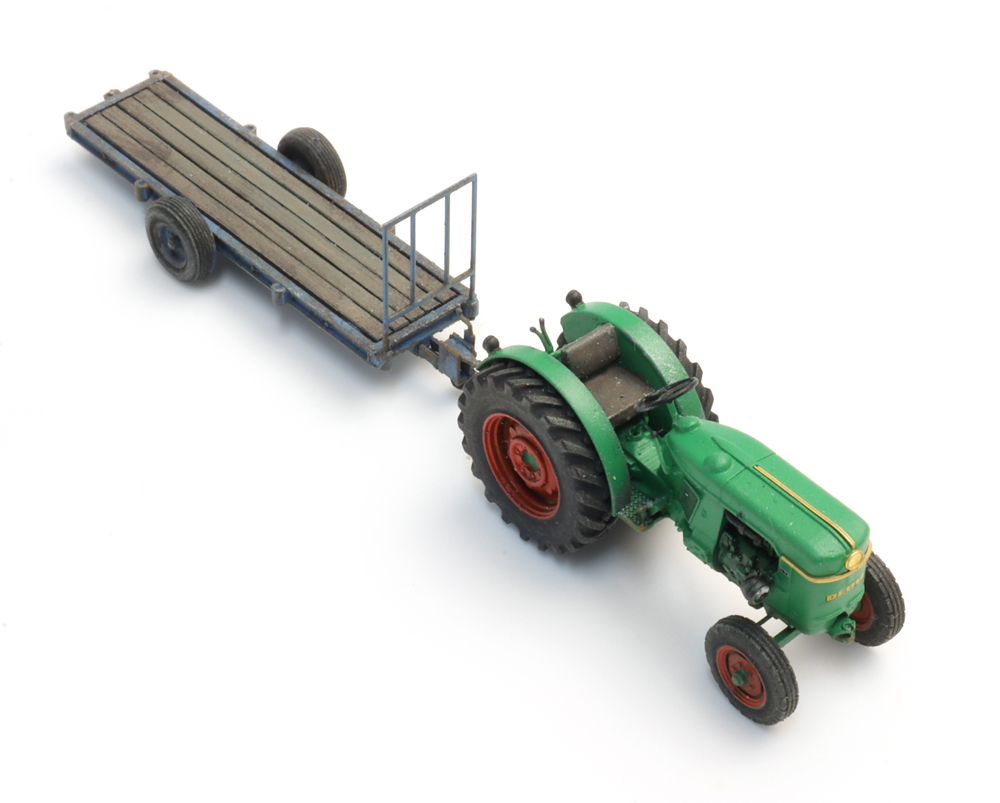 Deutz D30 Obstgartentraktor mit Anhänger Modell von Artitec 1:87