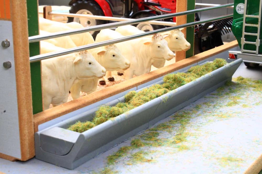 Betonfuttertröge (3er-Satz) Modell von Brushwood Toys 1:32
