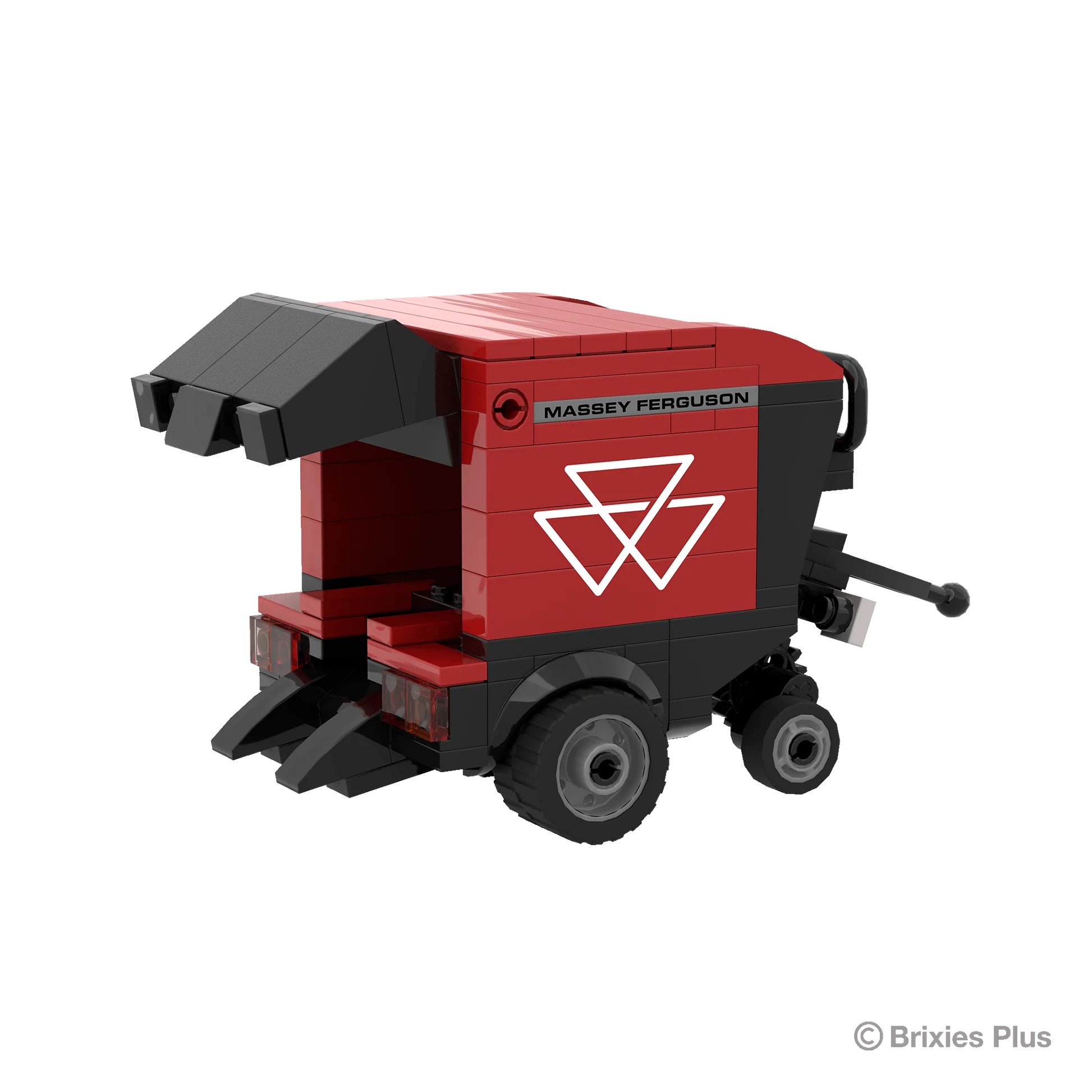 Massey Ferguson RB F Rundballenpresse BRIXIES Plus Klemmbausteine Modell von Brixies Plus 1:32