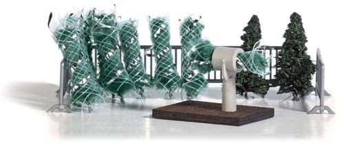 Weihnachtsbaumverkauf Modell von Busch 1:87