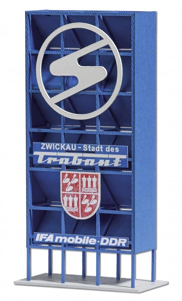 Trabant Werbeaufsteller (Bausatz) Modell von Busch 1:87