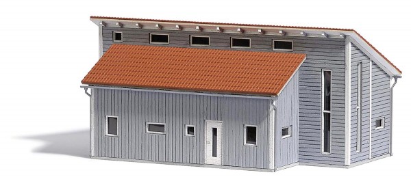 Gewerbehalle (Bausatz) Modell von Busch 1:87