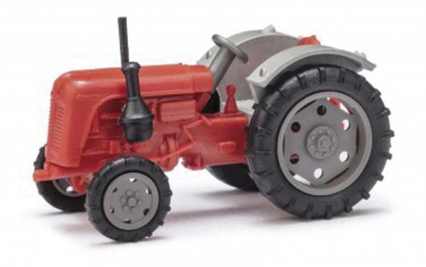 Famulus Traktor rot/grau mit grauen Felgen Modell von Mehlhose 1:87