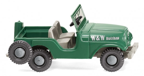 Jeep W & W Holzbau Modell von WIKING 1:87