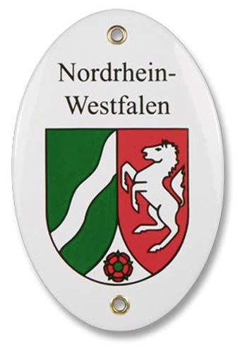 Nordrhein-Westfalen Emailliertes Schild