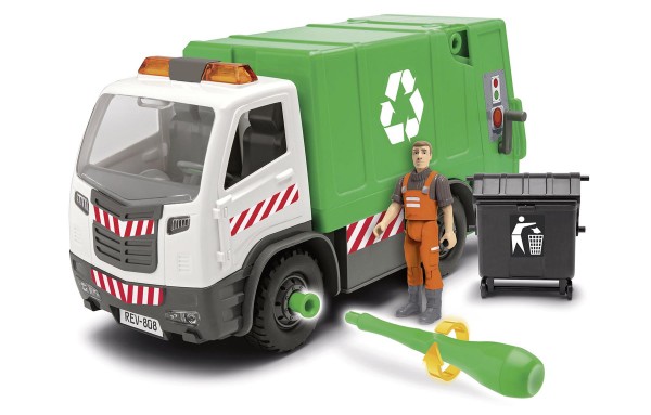 Müllwagen mit Tonne und Spielfigur Modell von Revell 1:20