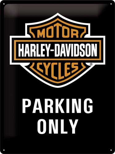 Blechschild Harley-Davidson „Parking Only“