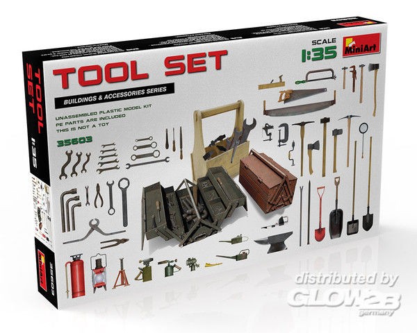 Werkzeug Set als Bausatz Modell von MiniArt 1:35