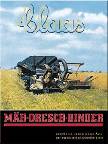 Magnet-Blechschild: Claas Mäh-Dresch-Binder