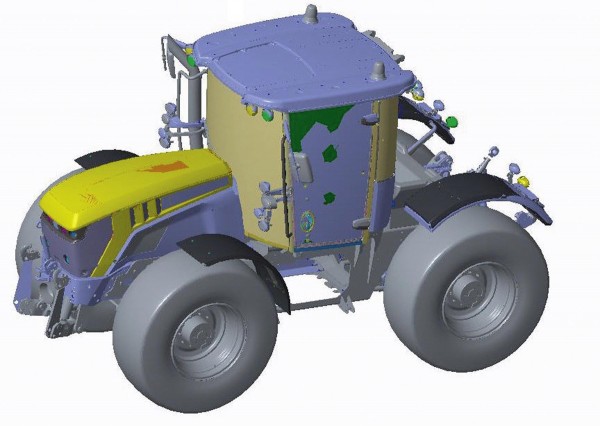JCB Fastrac Traktor Modell von Oxford 1:50