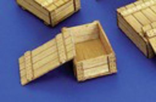 Holzkisten als Bausatz 6 Stück Modell von Plus Model 1:35