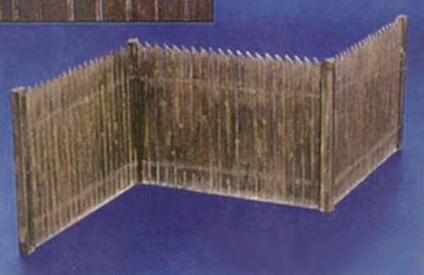 Lattenzaun aus echtem Holz (30 cm lang) Bausatz Modell von Plus Model 1:35